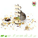 Knaagdierwinkel® Hamsterscaping Déco Panneau En Bois 12 cm