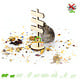Knaagdierwinkel® Panneau décoratif en bois pour aménagement paysager avec hamster, 12 cm
