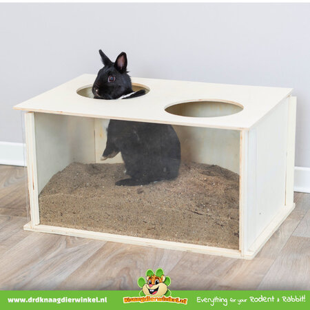 Trixie Houten Graafbak Konijn Blank  58 cm