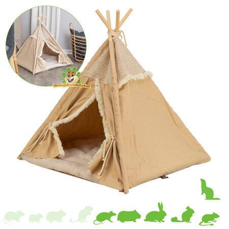 Tipi Tent Beige 65 cm