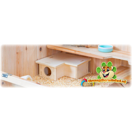 Trixie Spijkervrij Mehrraum-Eckhaus 3 Zimmer für Nagetiere