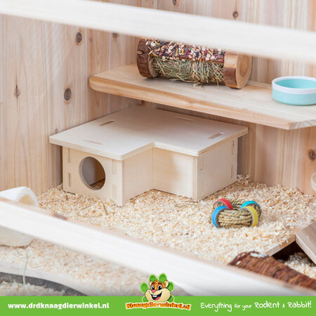 Trixie Nail-free Multi-room Corner House 3 rooms for rodents