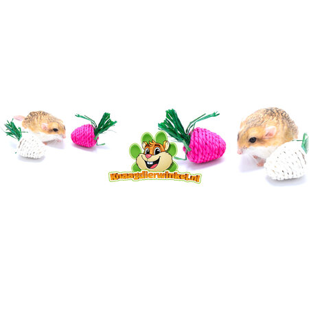 Trixie Stro Speelgoed Radijsjes 8 cm voor Knaagdieren