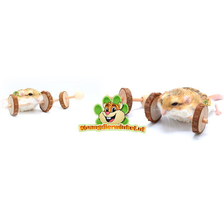 Trixie Set of Wooden Dumbbells 4.5 cm for Rodents & Rabbits