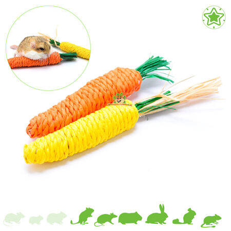 Trixie Spielzeug aus Mais- und Karottenstroh, 15 cm