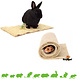 Tapis de chanvre pour rongeurs et lapins