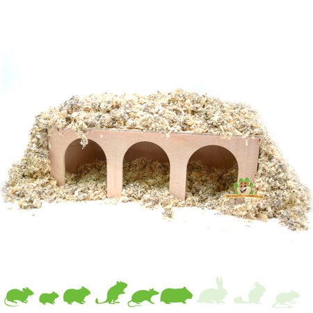 Cavia Station Huis Blank & Watchbox voor Knaagdieren!