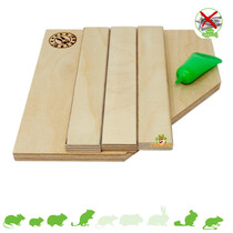 Wooden corner plateau 22 cm