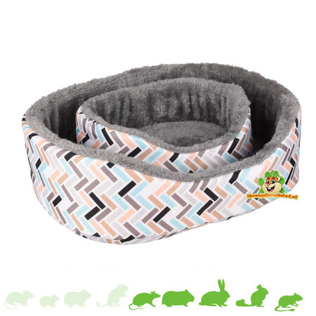 Panier à rongeurs Clara Oval pour rongeurs et lapins !