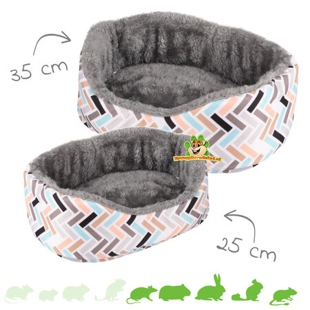 Panier à rongeurs Clara Oval pour rongeurs et lapins !