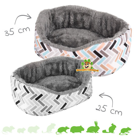 Nagerkorb Clara Oval für Ratten, Meerschweinchen und Kaninchen