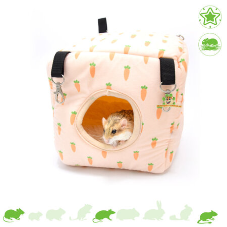 Wurzelwürfel-Hängehaus 22,5 cm für Mäuse, Ratten und Degus
