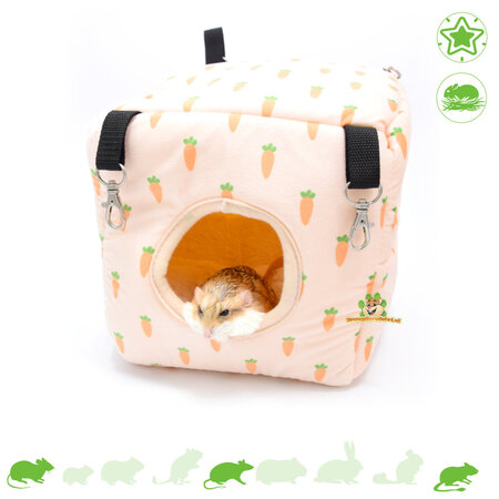 Wurzelwürfel-Hängehaus 22,5 cm für Mäuse, Ratten und Degus