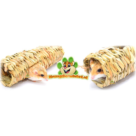 Quapas! Tunnel en jonc de mer 25 cm pour petits rongeurs