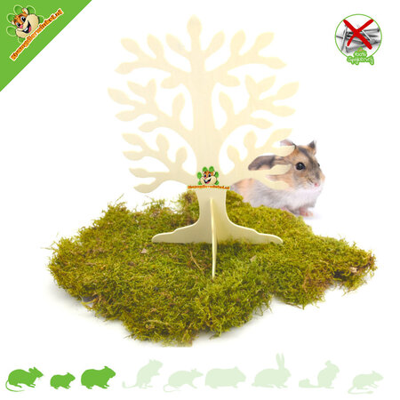 Knaagdierwinkel® Hamsterscaping Deco Wooden Tree 30 cm