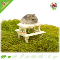 Hamsterscaping Picknicktisch aus Holz 8 cm