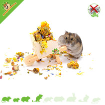 Drewniana taczka Hamsterscaping Deco 11 cm