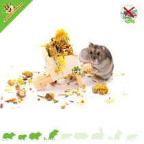 Hamsterscaping Déco Brouette en Bois 11 cm