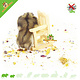 Knaagdierwinkel® Hamsterscaping Deco Wooden Chair 9 cm