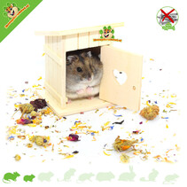 Hamsterscaping Deco Dixie de madera 8 cm