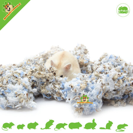 The Natural Pet Brand Material de nido de algodón con colores exóticos, 3 litros.