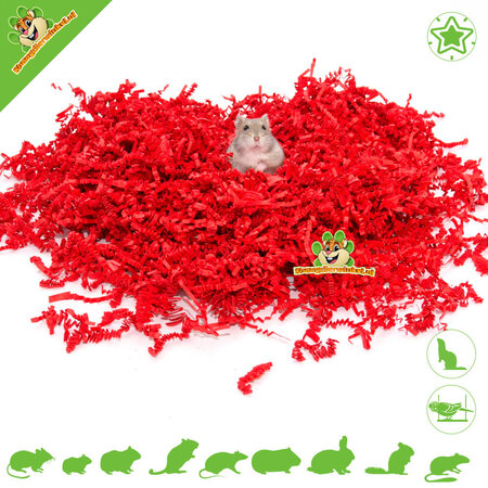 Knaagdierwinkel® Knisterndes Nistmaterial für Nagetiere und Kaninchen