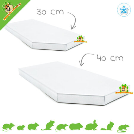 Knaagdierwinkel® ¡Bandeja de aluminio para roedores y conejos!