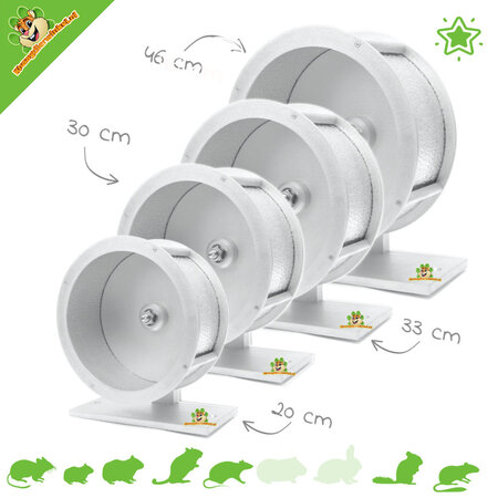 Knaagdierwinkel® Laufrad aus Aluminium für Nagetiere!
