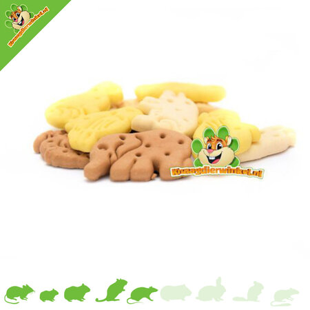 Knaagdierwinkel® Vanilla Animal Cookies 400 grams