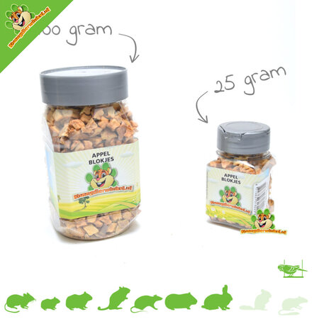 Knaagdierwinkel® cubos de manzana