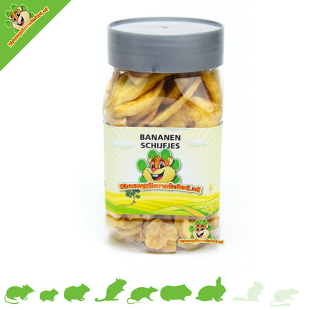 Knaagdierwinkel® Tranches de banane pour rongeurs