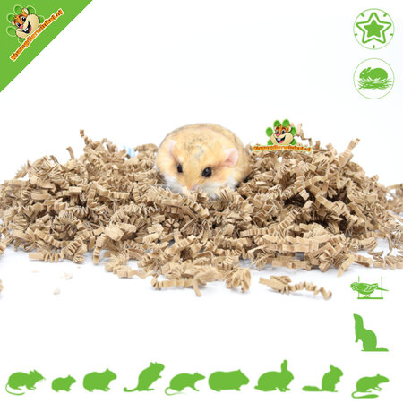 Knaagdierwinkel® Frisches, braunes Nistmaterial