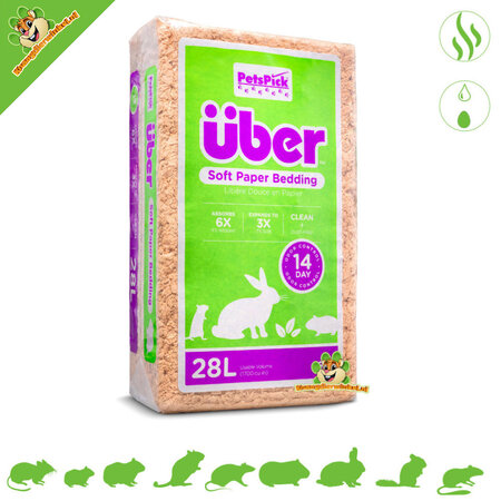 PetsPick Über Lecho de Papel Natural – Suave y Absorbente
