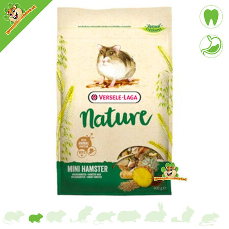 Versele-Laga Mini Hamster Nature 400 grammes Nourriture pour hamster nain