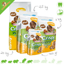 Muesli crujiente para hámsteres y compañía