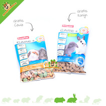 Bolsa de muestra gratuita Care+ Alimento para cobayas y conejos