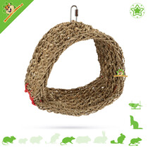 Tunnel suspendu en herbe tissée 33 cm