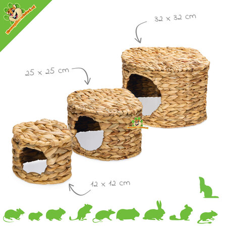 Grass House Rabbit House Jacinthe d’eau pour rongeurs !