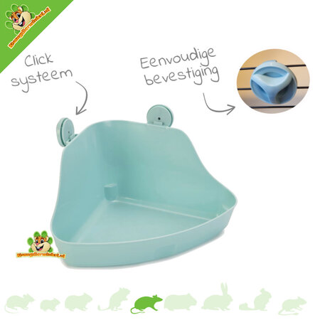 Beeztees Corner toilet Rodet 32 cm for rodents!