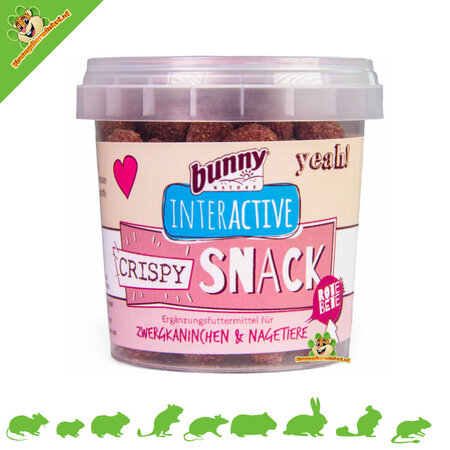 Bunny Nature Snack Crujiente de Remolacha 50 gramos para Roedores y Conejos!