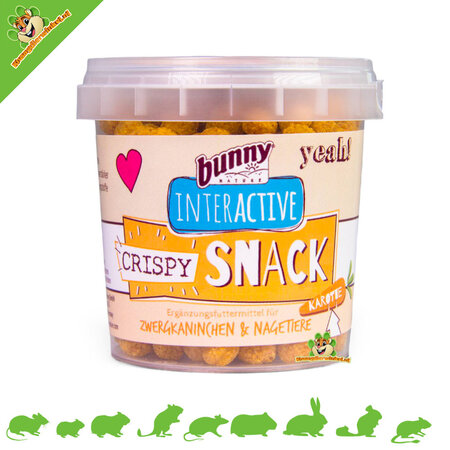 Bunny Nature Crispy Snack Carotte 25 grammes pour Rongeurs & Lapins !