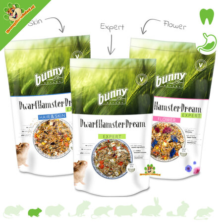 Bunny Nature Ekspert ds. snów dla chomików karłowatych 500 gramów