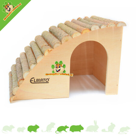 Slanted Rodent Villa with Hazelnut roof 29.5 cm