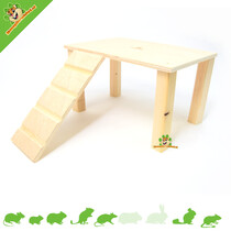 Holzplattform mit Treppe Rohling 28 cm