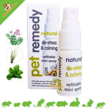 Pet Remedy Kalmerende Spray 15 ml voor Knaagdieren & Konijnen!