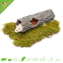 Tronco de árbol de piedra gris de Hamsterscaping de 30 cm