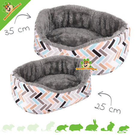 Nagerkorb Clara Oval für Ratten, Meerschweinchen und Kaninchen
