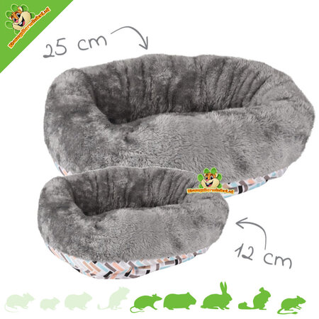 Panier à rongeurs Clara rond pour rongeurs et lapins !