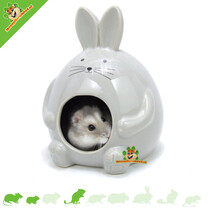 Hamster House & Bath House Hopper Gray 11 cm