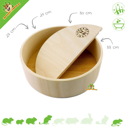 Getzoo Sandbox Round Lid for Rodents!